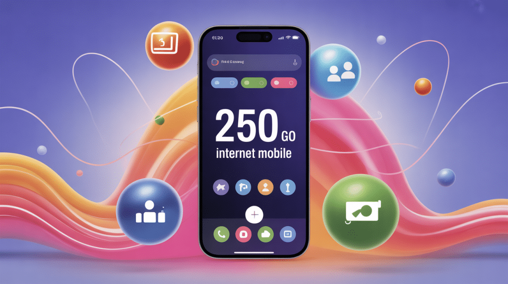 250 go internet combien de temps illustration forfait mobile