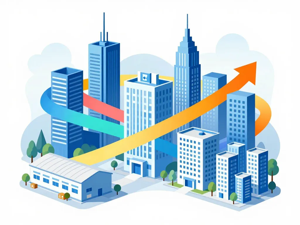 Tableau stylisé actualités SCPI tendances 2025 bureaux santé logistique