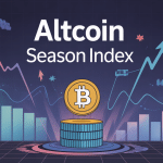 Diagramme Altcoin Season Index avec Bitcoin et altcoins