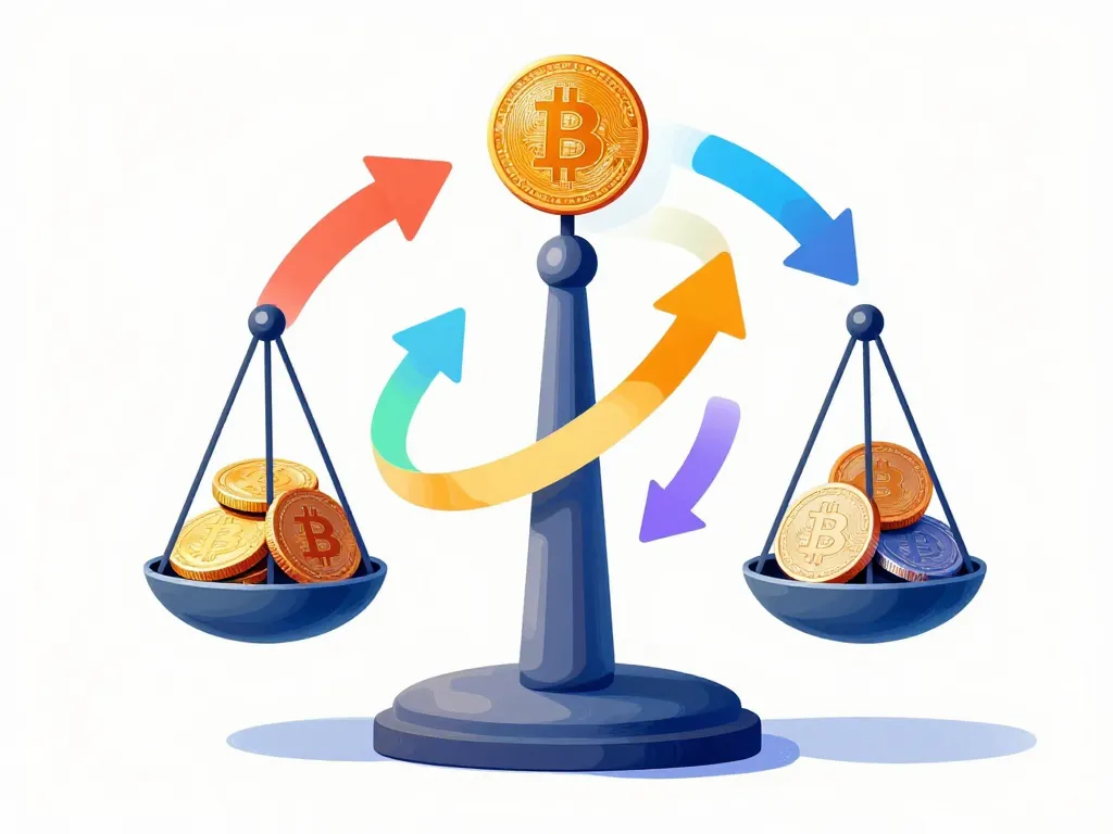 Métaphore visuelle stratégie portefeuille Altcoin Season Index