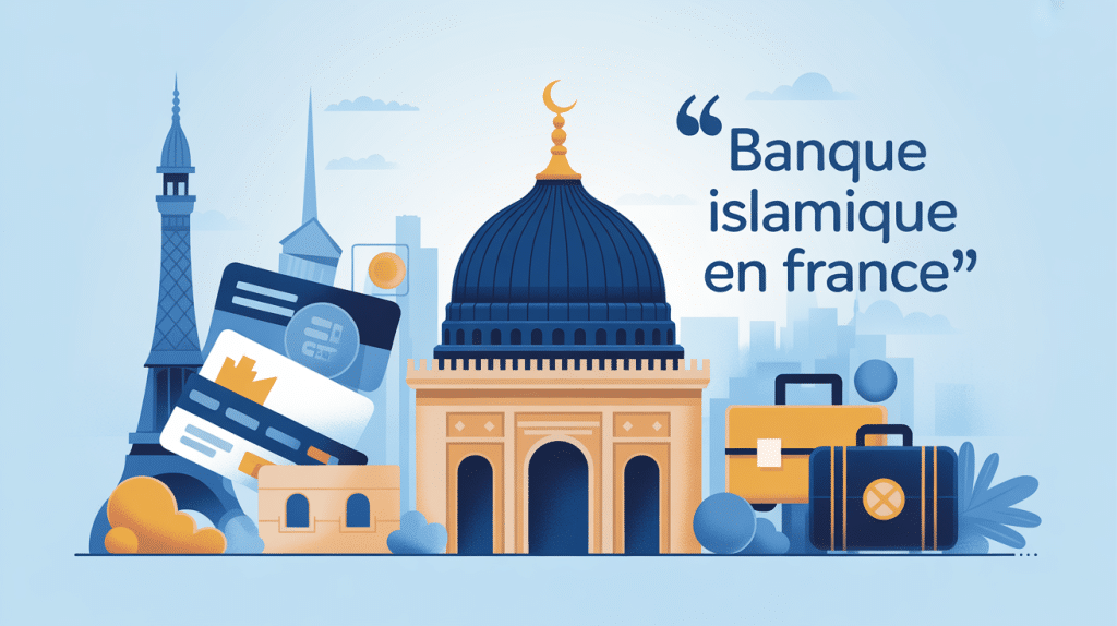 illustration banque islamique france mosquée et finance