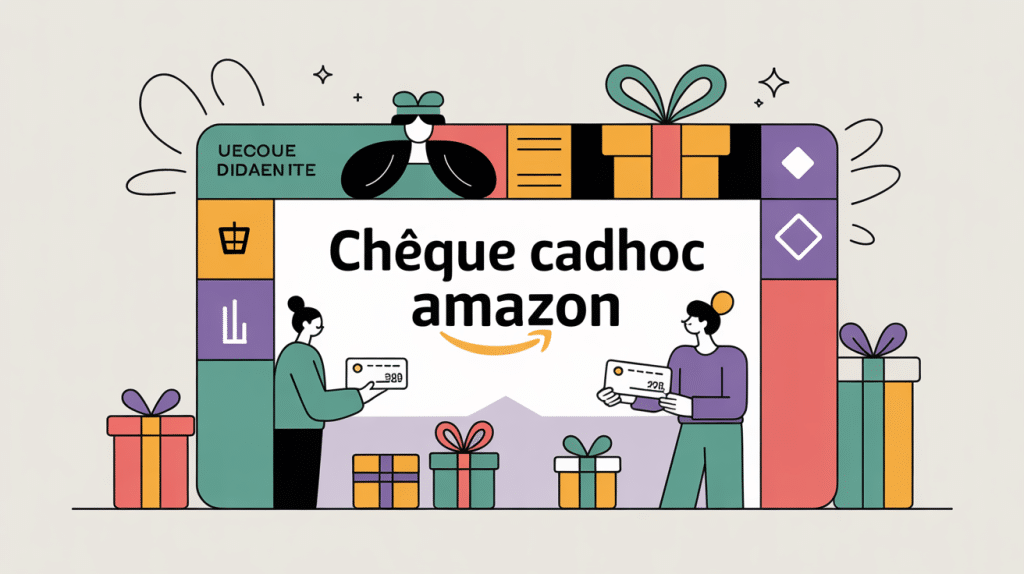 illustration chèque cadhoc amazon carte cadeau en ligne