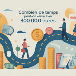 illustration combien de temps peut on vivre avec 300 000 euros chemin de vie