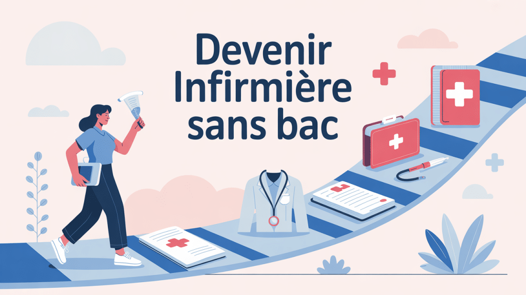 illustration du parcours comment devenir infirmière sans le bac