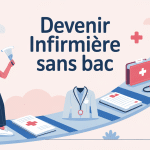 illustration du parcours comment devenir infirmière sans le bac