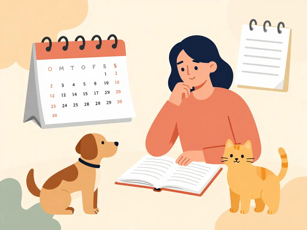 personne planifiant comment devenir pet sitter avec animaux