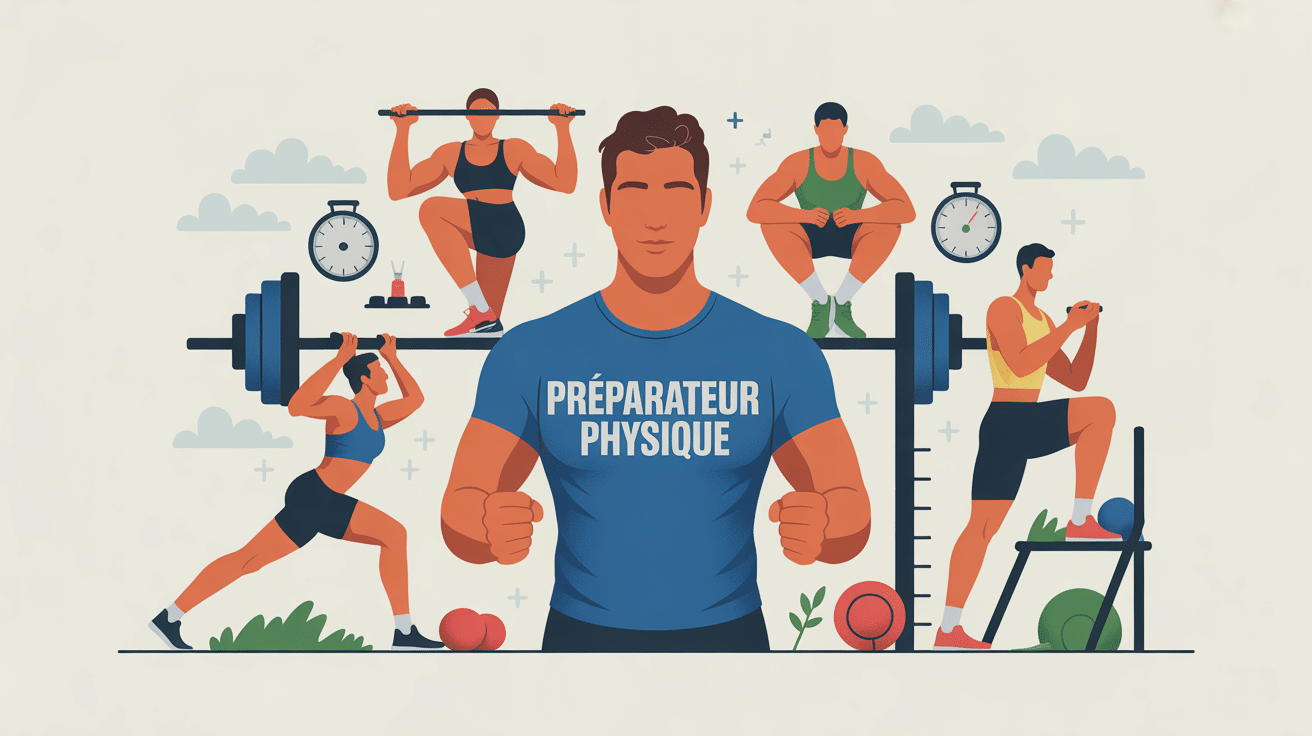 illustration globale métier préparateur physique