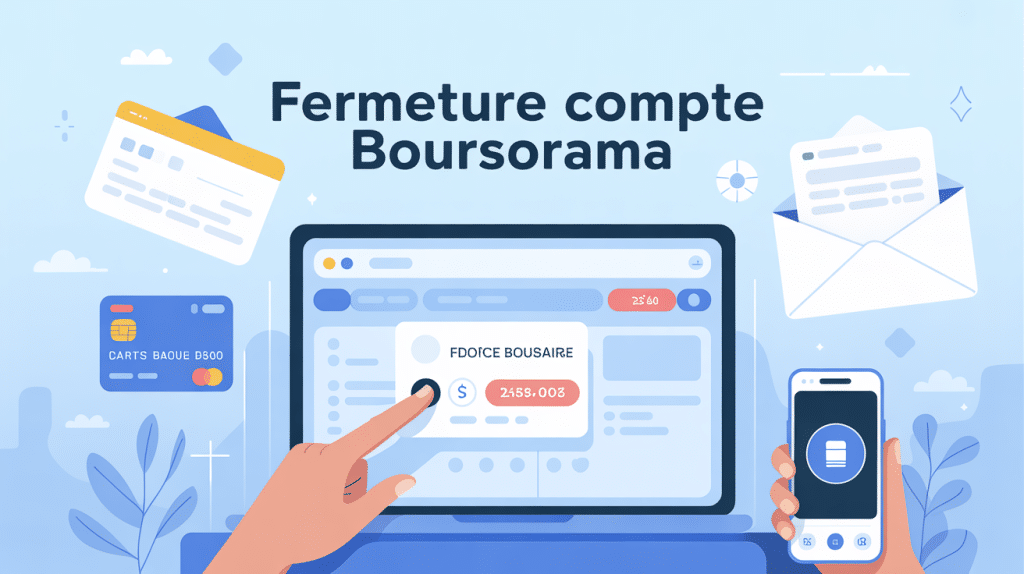 fermeture compte boursorama en ligne illustration