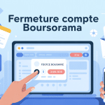 fermeture compte boursorama en ligne illustration