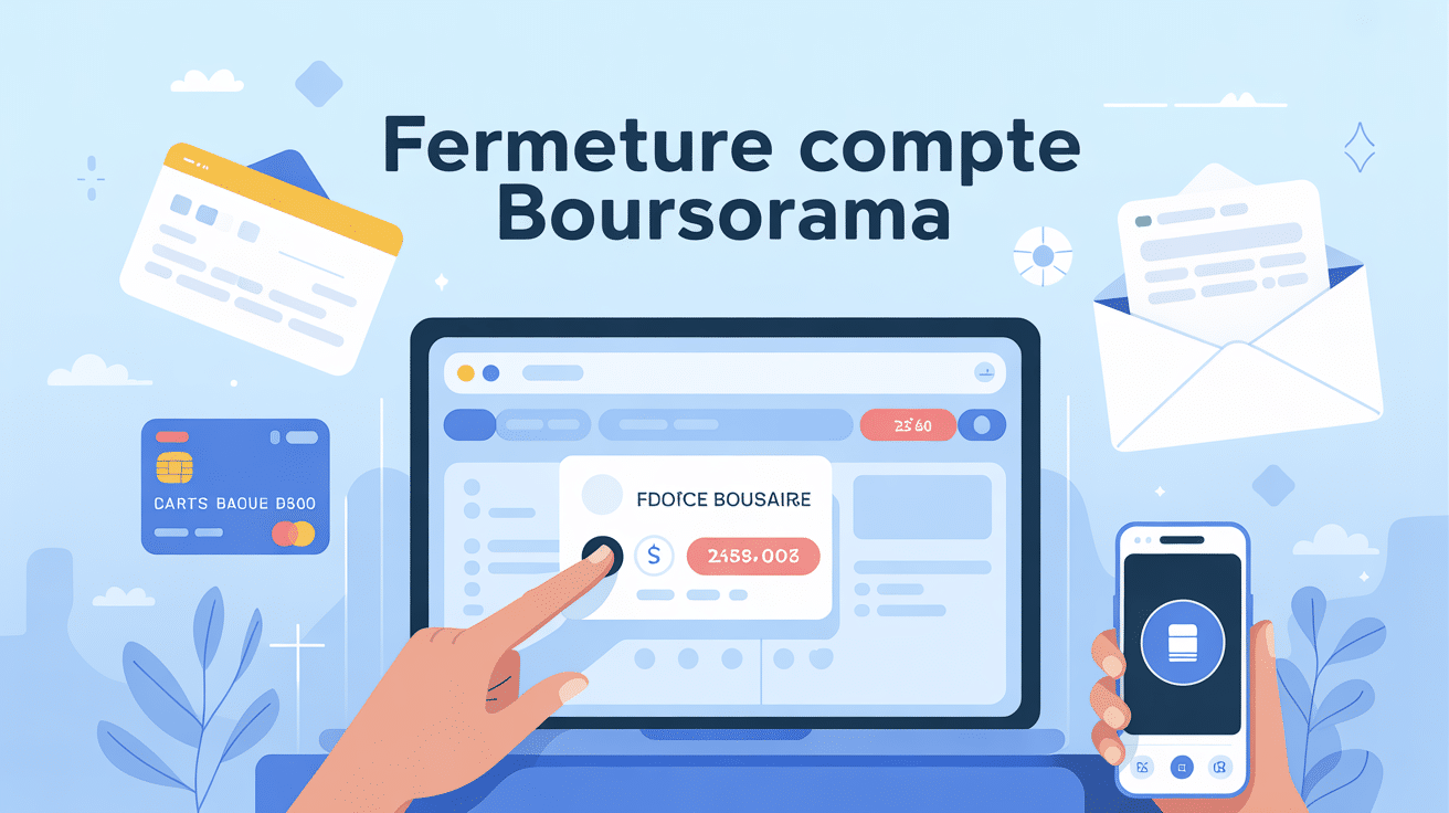 fermeture compte boursorama en ligne illustration