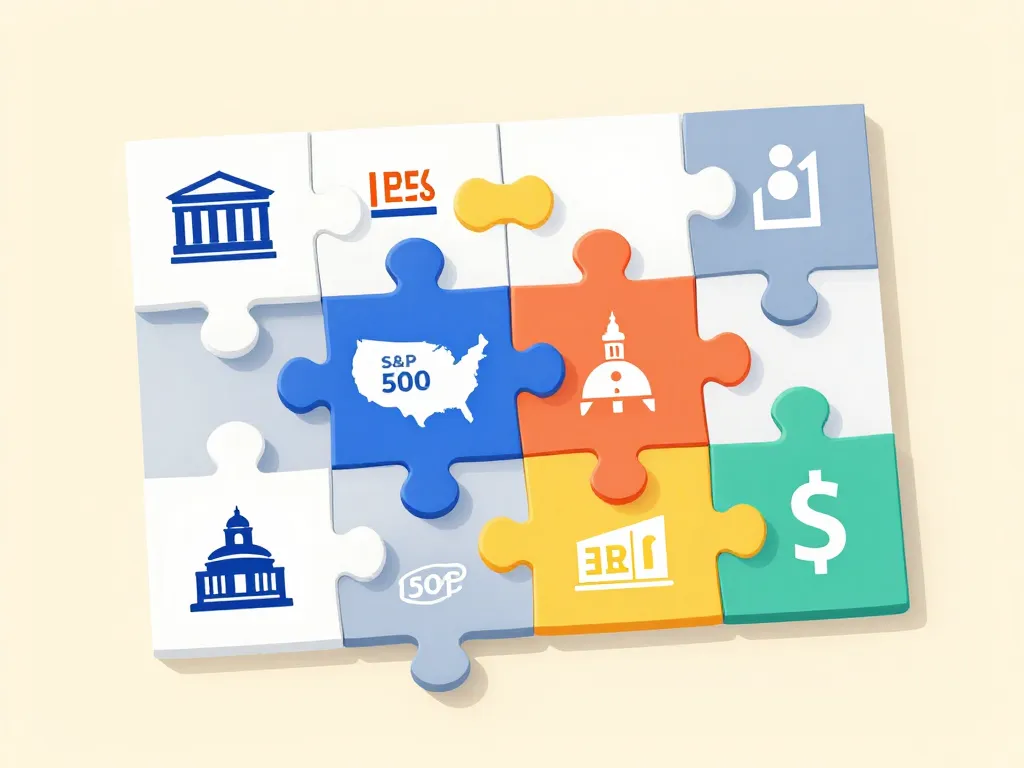 puzzle représentant composition etf bnp paribas easy s&p 500