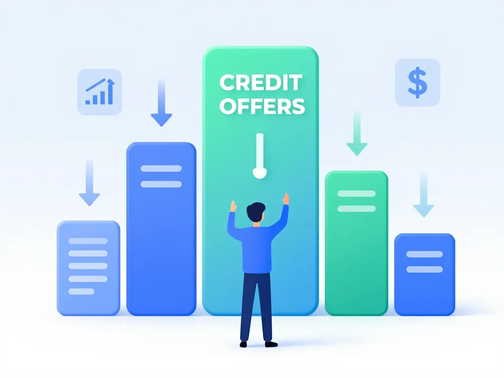 credit le moins cher diagramme concept visuel offres