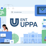 interface ent uppa illustration vectorielle