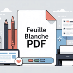 illustration feuille blanche pdf ambiance moderne