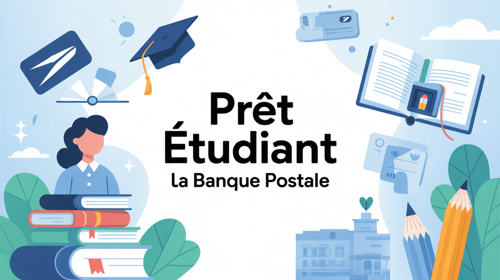 illustration de la banque postale prêt étudiant financement études