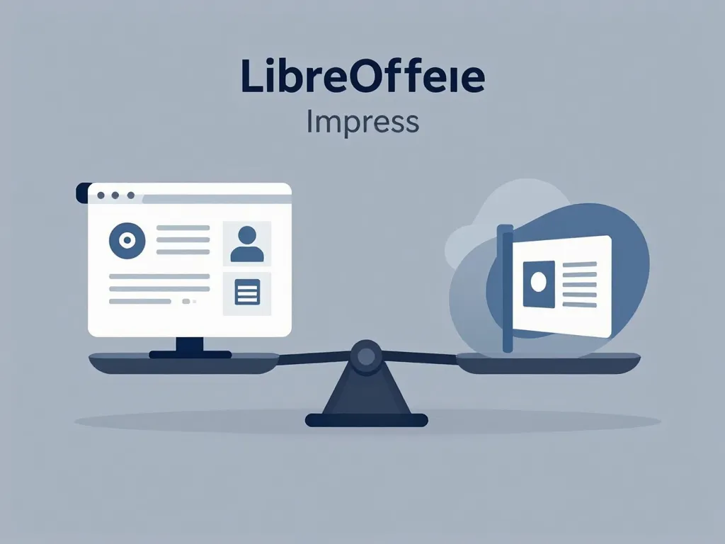 Nommez une alternative libre au logiciel propriétaire Microsoft PowerPoint, comparatif LibreOffice Impress et PowerPoint