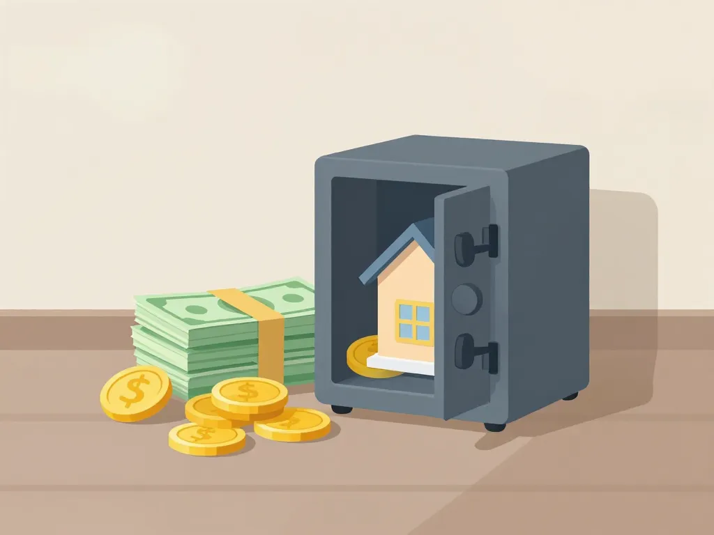 ou mettre son argent en dehors des banques cash et objets de valeur