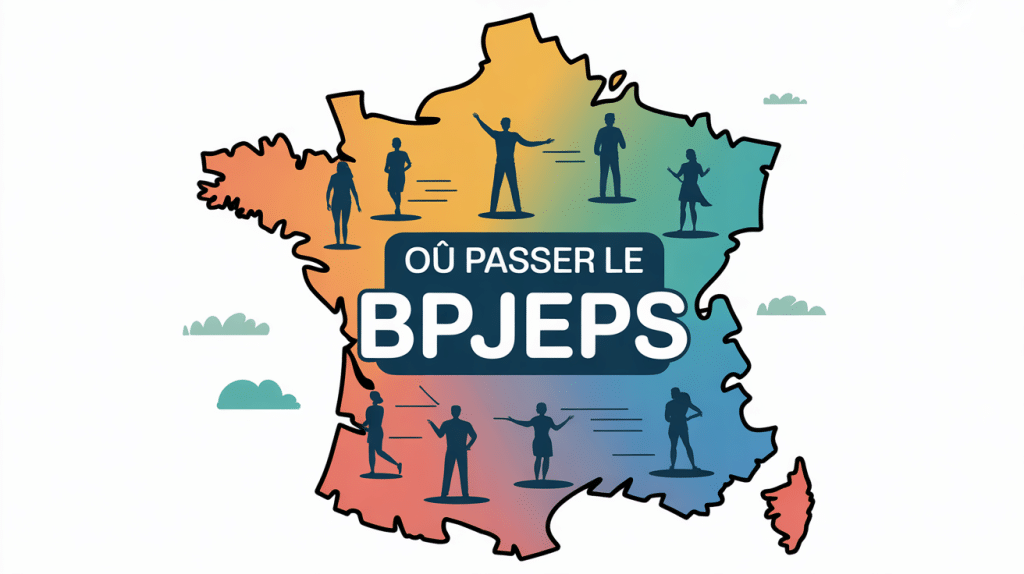 ou passer le bpjeps illustration carte France organismes