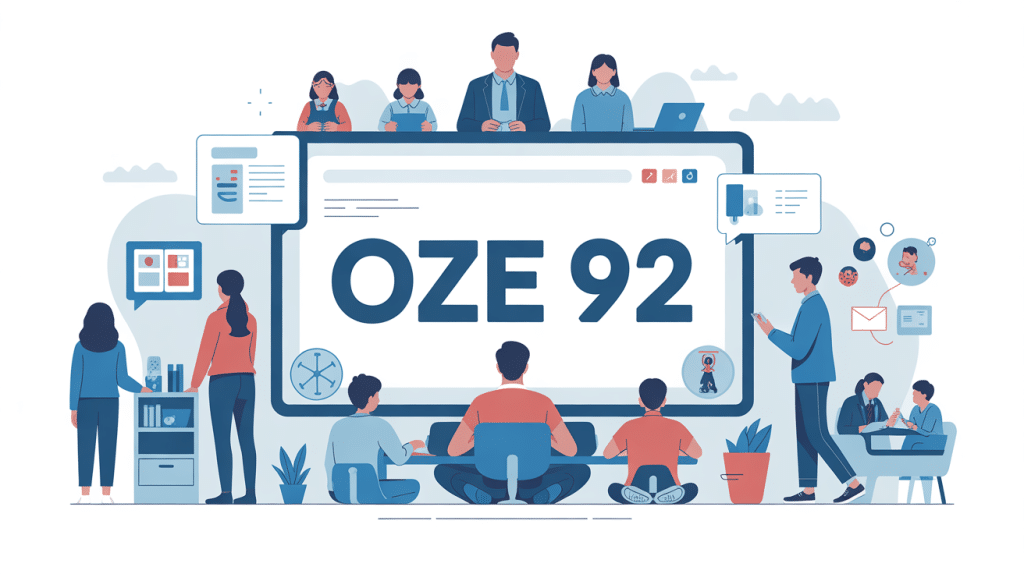 illustration oze 92 plateforme numérique
