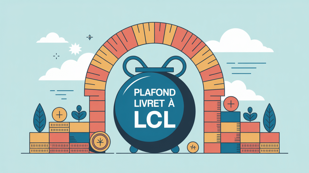 Illustration plafond livret a lcl tirelire et barrière