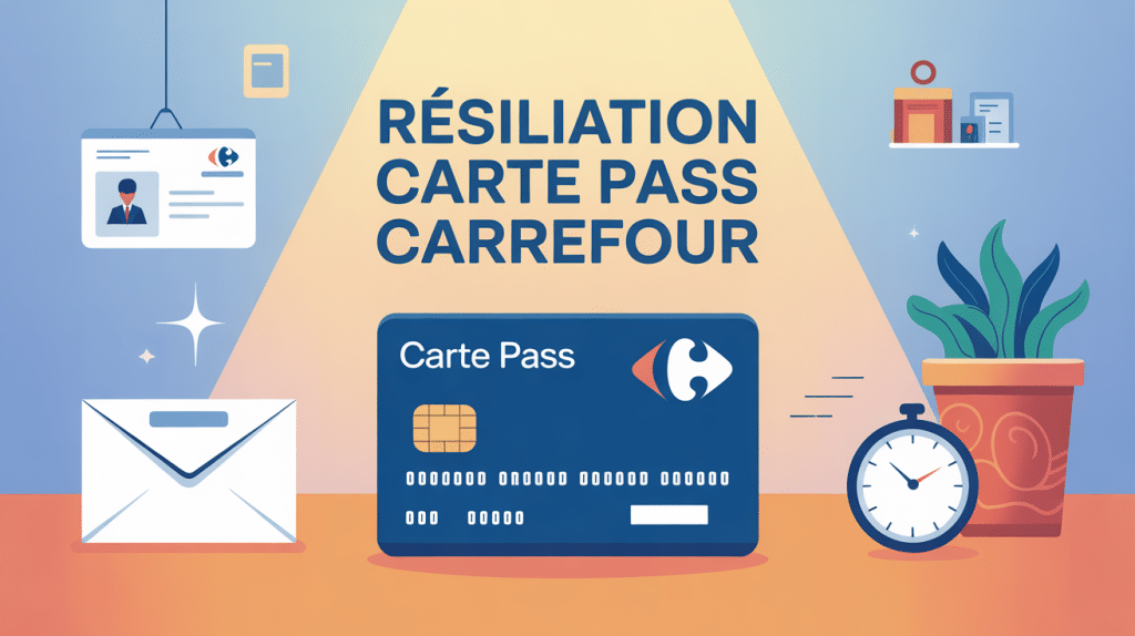 résiliation carte pass Carrefour et lettre recommandée