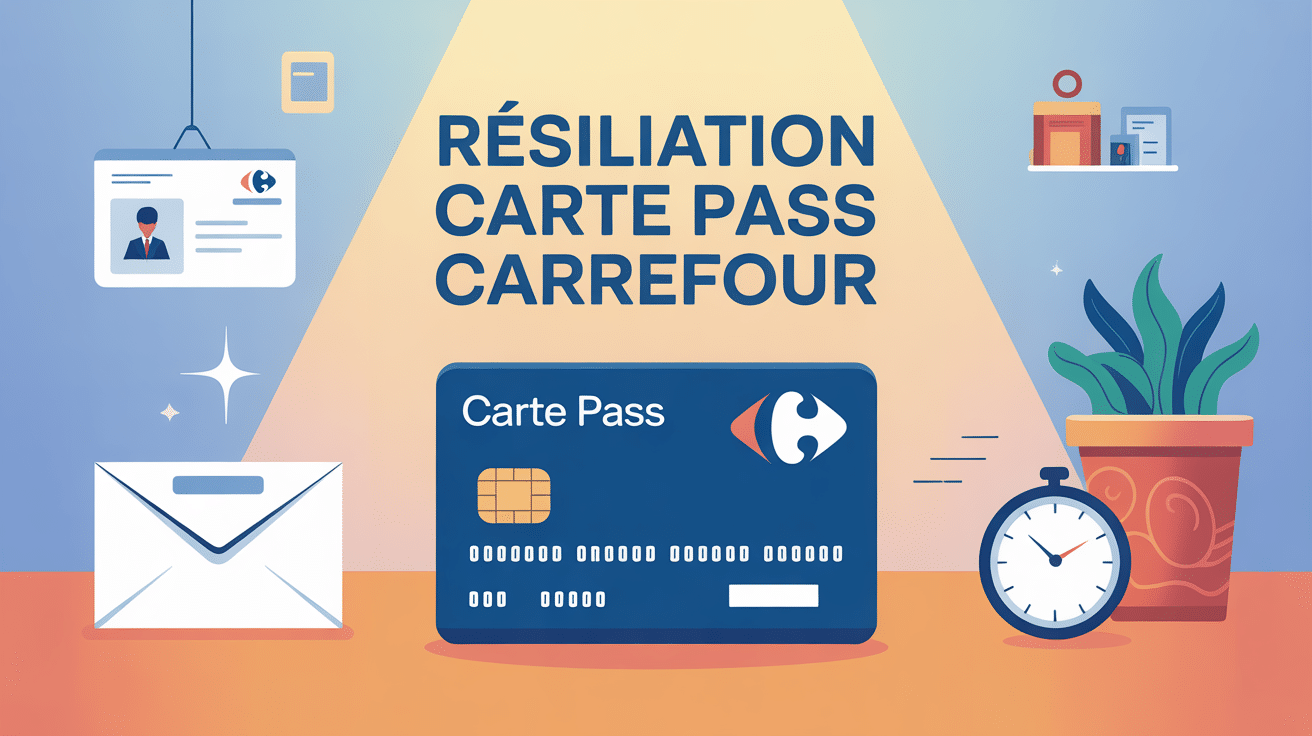 résiliation carte pass Carrefour et lettre recommandée