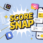 score snap qui augmente de 3 points illustration vecteur snapchat