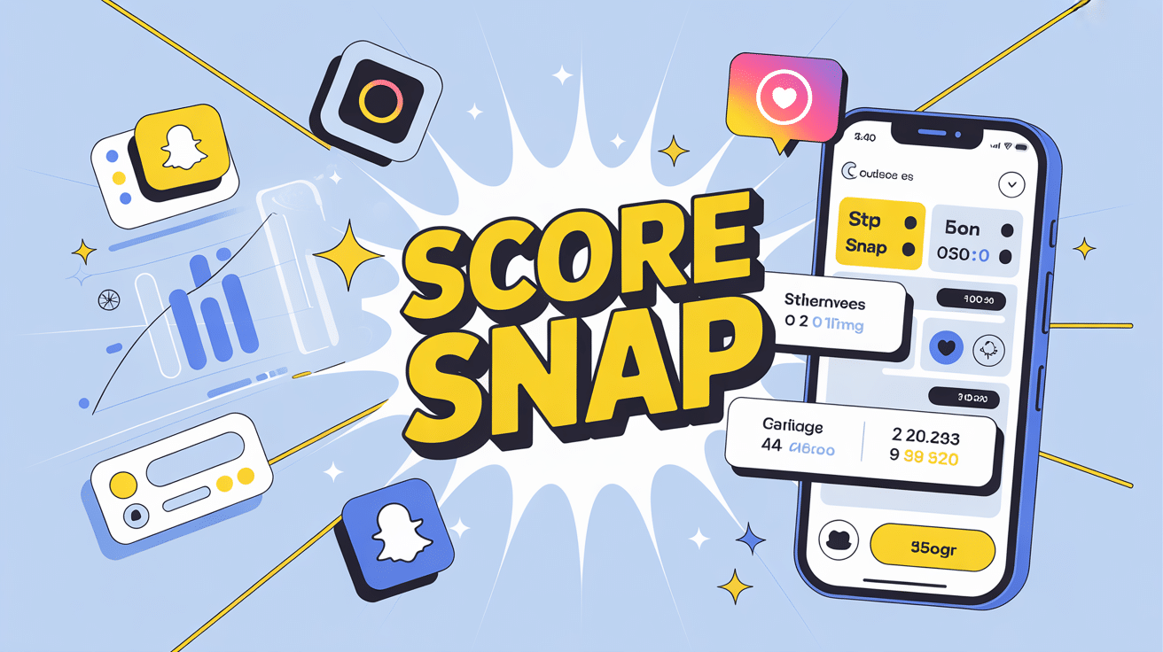 score snap qui augmente de 3 points illustration vecteur snapchat