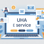 illustration uha e service portail numérique ordinateur