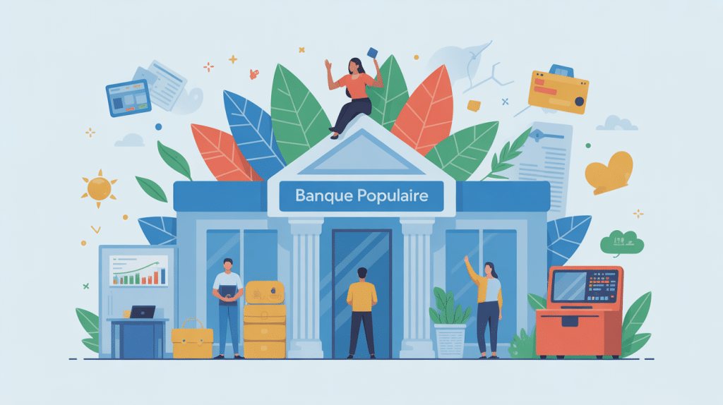 avis sur banque populaire illustration banque moderne et services