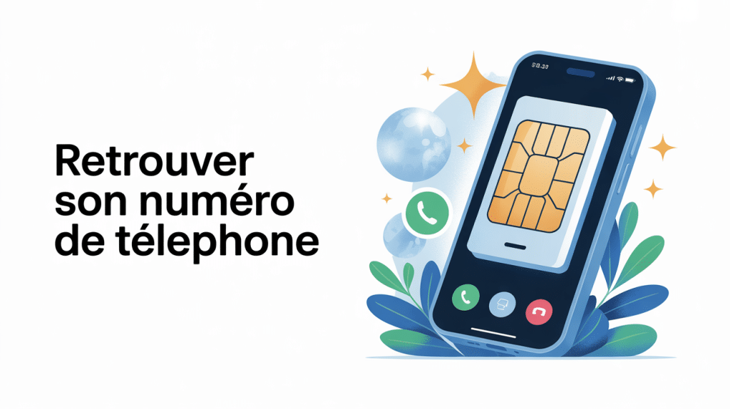 C'est quoi mon numéro de téléphone image vecteur smartphone carte SIM