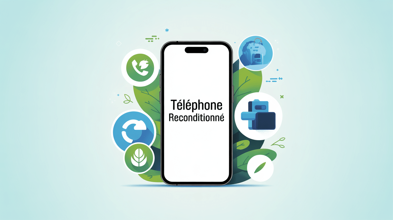 c'est quoi un téléphone reconditionné illustration modern éco