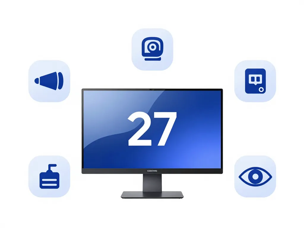 Schéma critères clés samsung s27 résolution fréquence