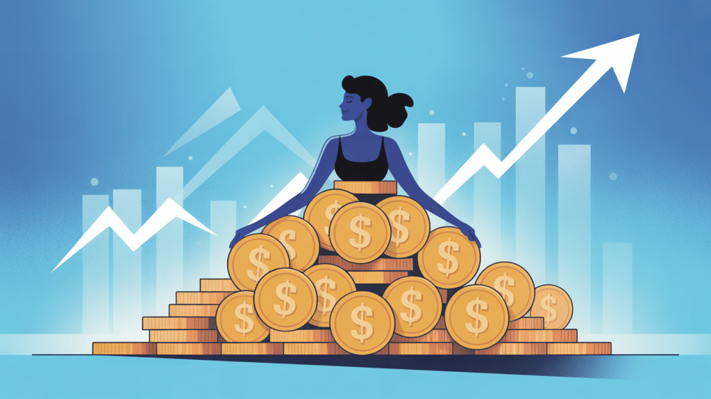 Illustration devenir riche avec 10000 euros, réussite financière