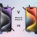 Illustration comparatif iPhone 12 vs iPhone 14