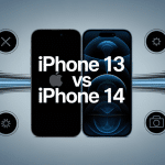 iPhone 13 vs iPhone 14 illustration comparaison centrale
