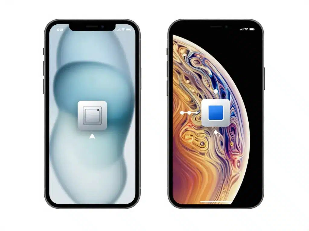 Différences iPhone X vs XS schema comparatif 2026