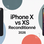 iPhone X vs XS reconditionné illustration comparatif 2026
