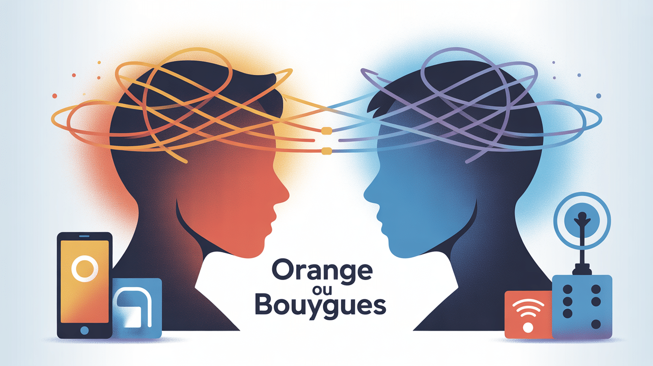 Illustration choix orange ou bouygues opérateur réseau France