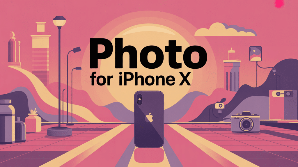 photo for iphone x effet bokeh illustration