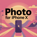 photo for iphone x effet bokeh illustration