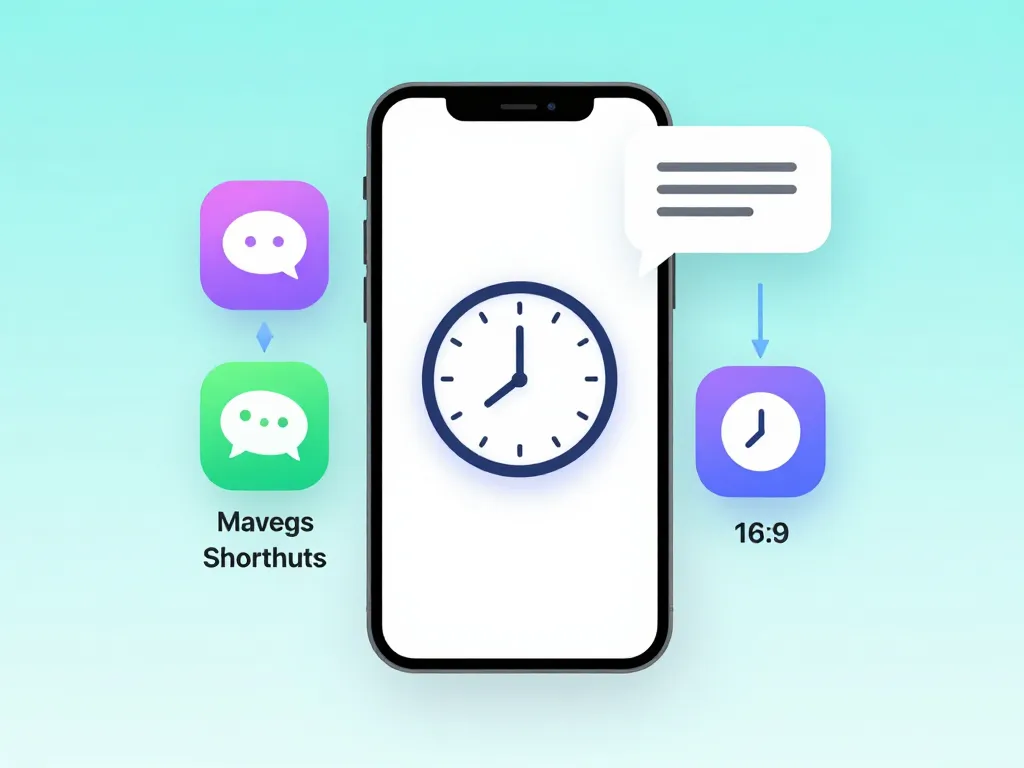 schema programmer l envoi d un sms iphone raccourcis ios