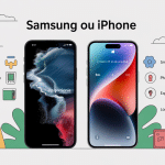 Illustration Samsung ou iPhone écosystèmes et critères