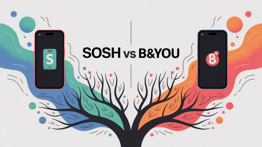 sosh ou b&you comparaison offres mobiles