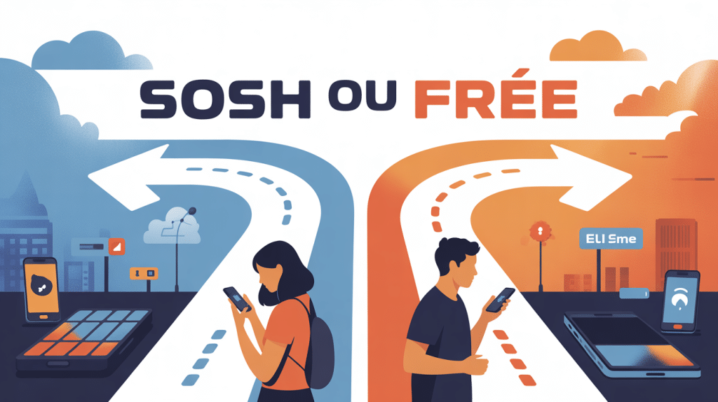 sosh ou free illustration choix opérateur