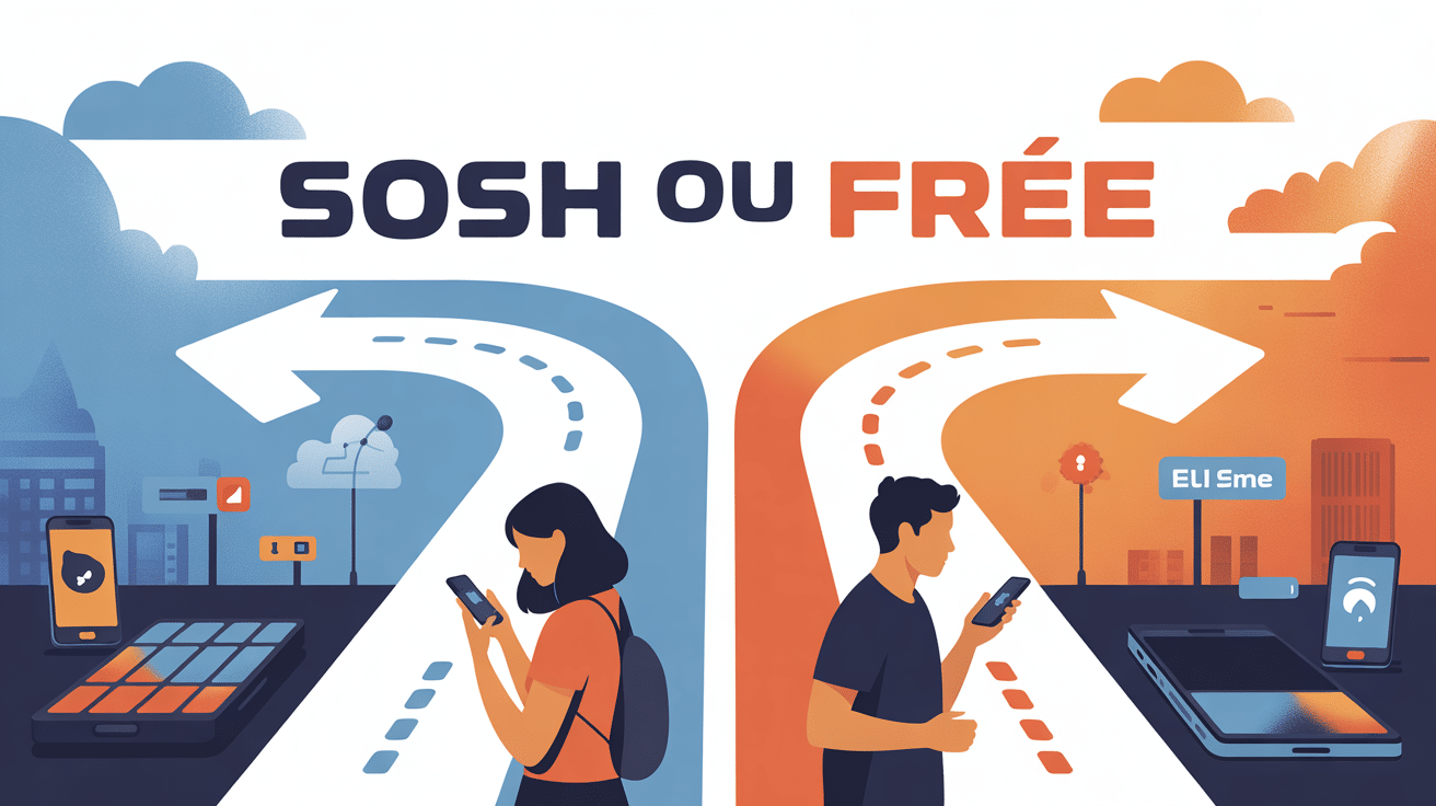 sosh ou free illustration choix opérateur