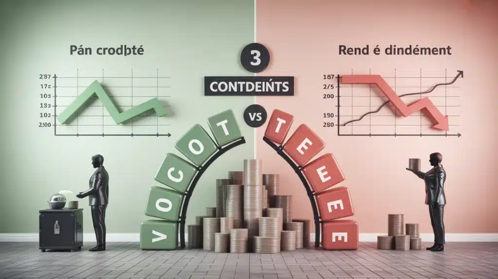 Illustration Emprunter ou utiliser son épargne : coût vs rendement
