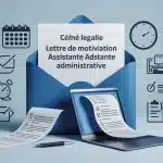 Lettre de motivation assistante administrative, enveloppe et dossier