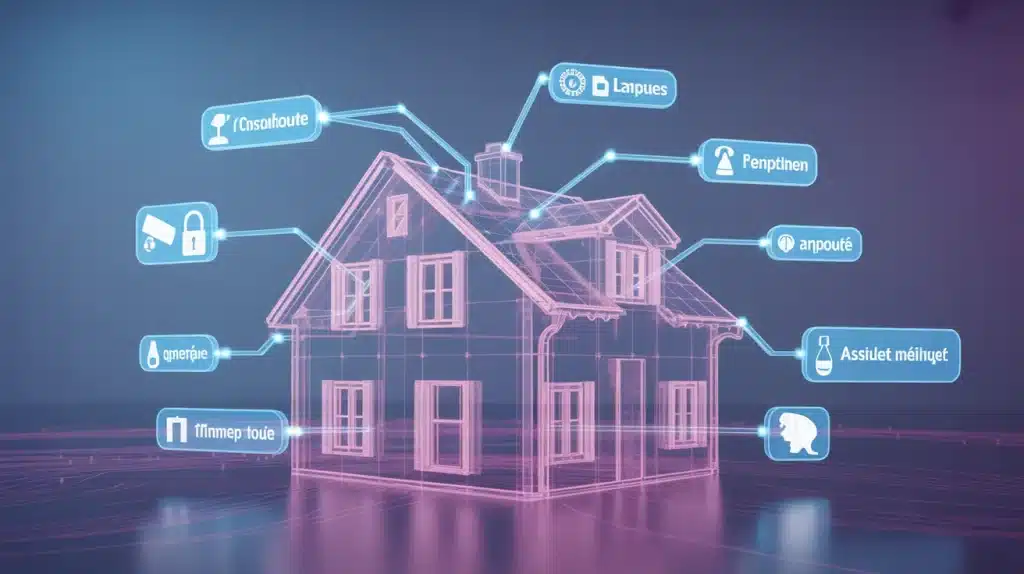 Maison connectée : objet connecté, caméra, serrure et thermostat