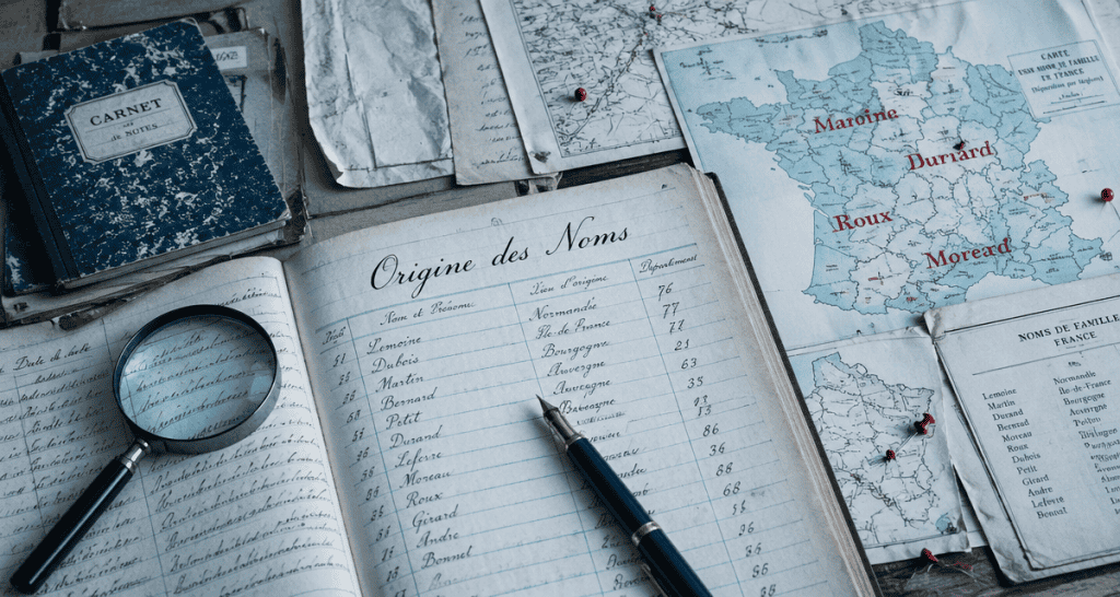 Connaître ses origines grâce au nom de famille sur bureau d’archives